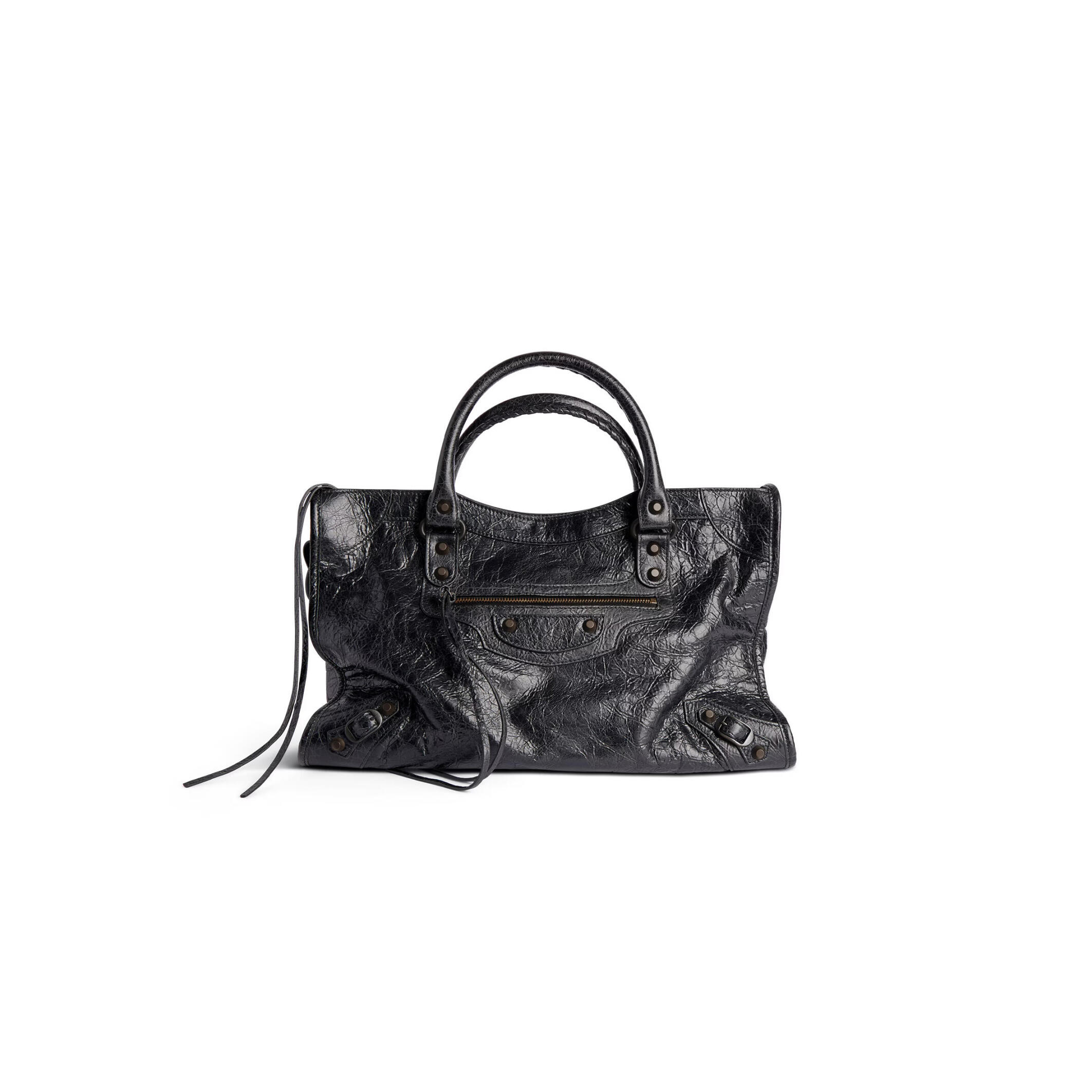 BALENCIAGA WOMEN'S LE CITY BAG MEDIUM IN BLACK 7977862ABEK1000 (37*23.4*14.9cm)